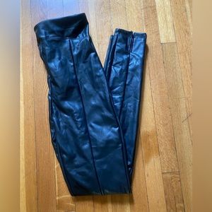Express, xs, black pleather leggings